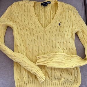 Ralph Lauren Sport Yellow Knit Sweater